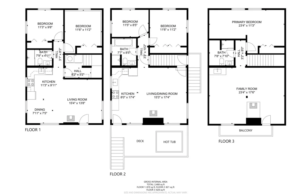 This image presents a warm and inviting living space that seamlessly connects the living room, kitchen, and a view of the deck with a hot tub. Natural light fills the area, and cozy furnishings establish an atmosphere perfect for relaxing or gathering with loved ones. The visible deck and hot tub suggest easy access to the outdoors and opportunities for enjoying morning coffee or evening relaxation amid mountain surroundings.